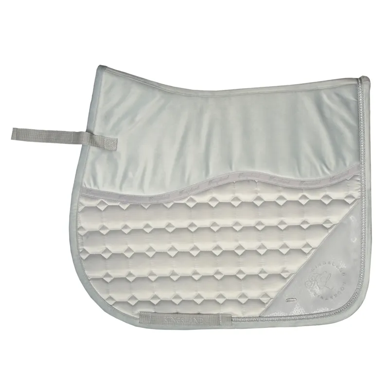 Kingsland KLodessa Satin Jumping Saddle Pad - Grey